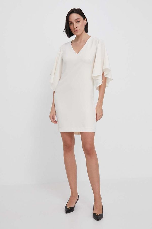 Lauren Ralph Lauren Haljina Lauren Ralph Lauren boja: bež, mini, ravna
