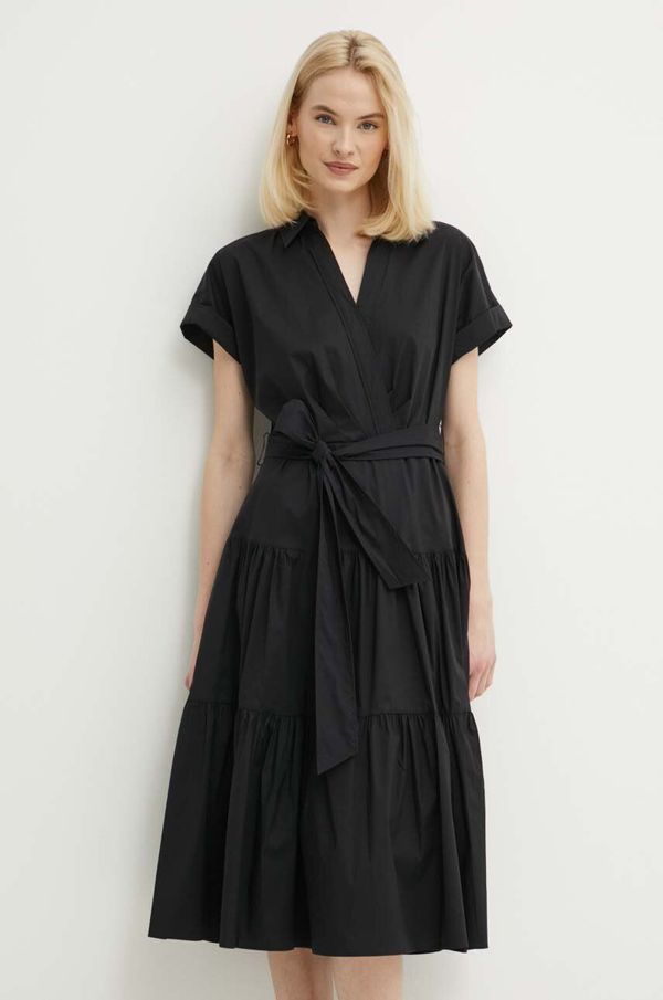 Lauren Ralph Lauren Haljina Lauren Ralph Lauren boja: crna, midi, širi se prema dolje, 250933392