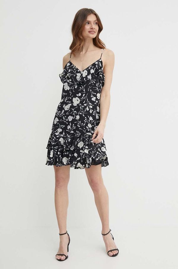 Lauren Ralph Lauren Haljina Lauren Ralph Lauren boja: crna, mini, ravna, 200933375
