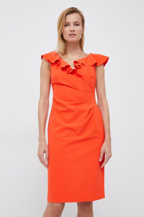 Lauren Ralph Lauren Haljina Lauren Ralph Lauren boja: narančasta, mini, uske