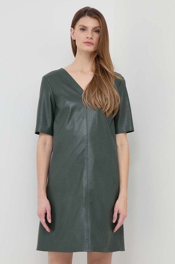 Max Mara Leisure Haljina Max Mara Leisure boja: zelena, mini, ravna