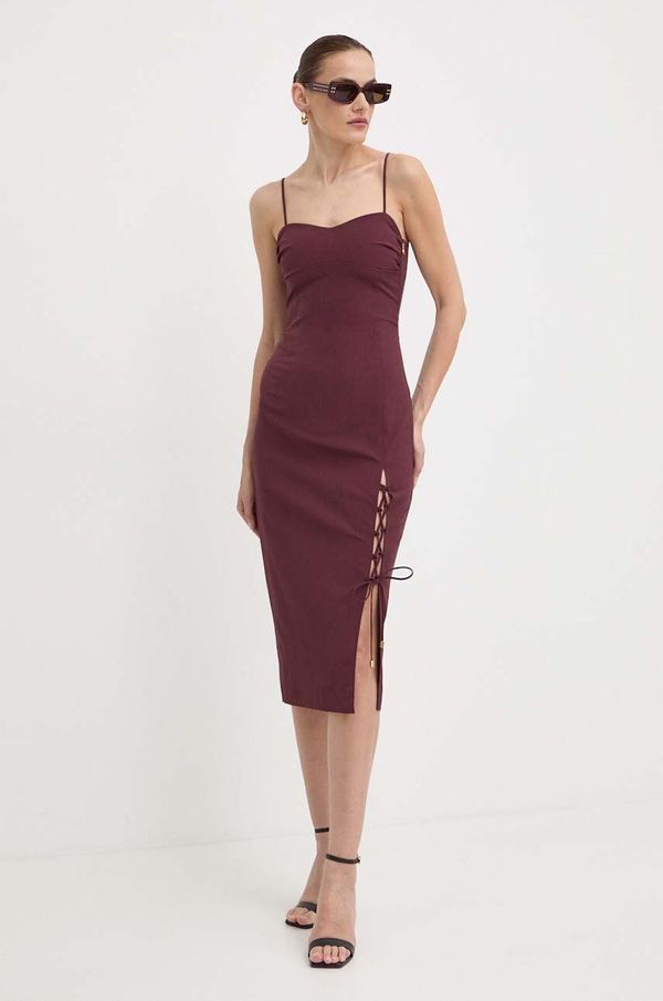 Patrizia Pepe Haljina Patrizia Pepe boja: bordo, midi, uska, 2A2719 A425
