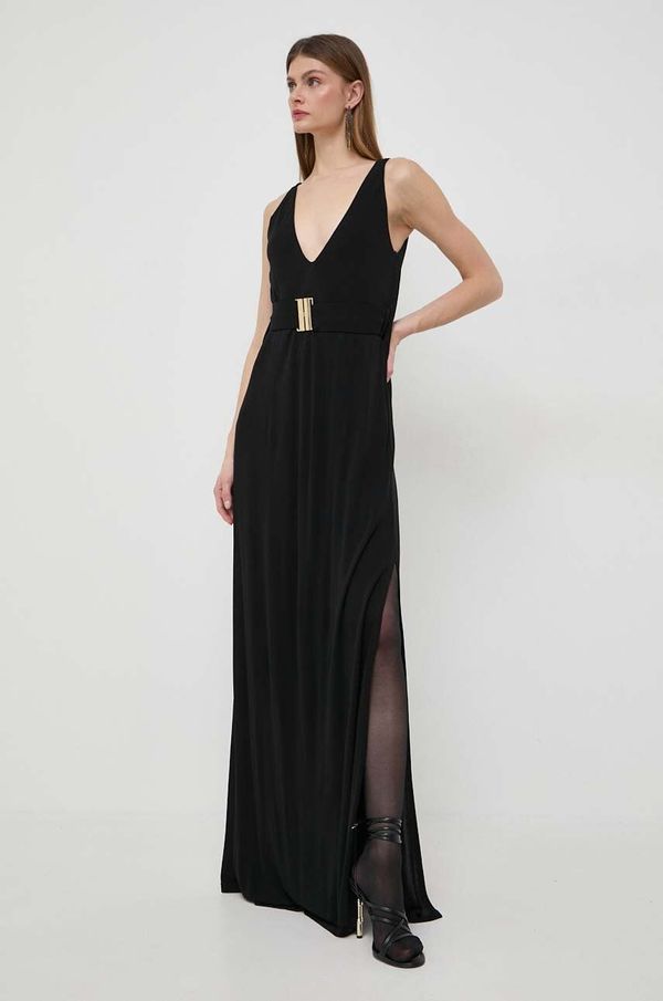 Pinko Haljina Pinko boja: crna, maxi, oversize