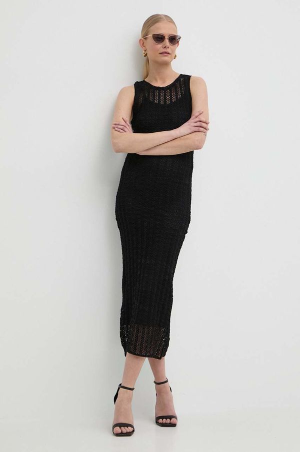 Pinko Haljina Pinko boja: crna, midi, uska, 103193 A1PY
