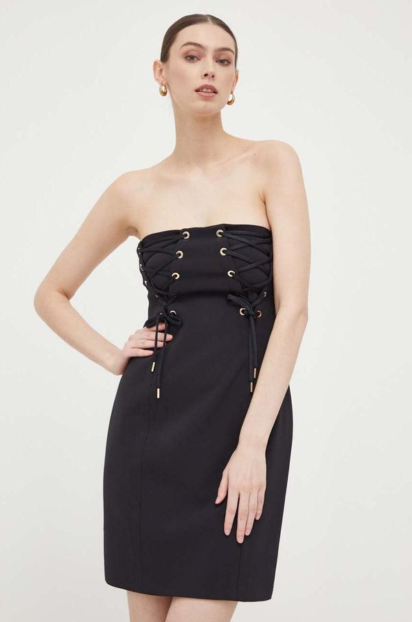 Pinko Haljina Pinko boja: crna, mini, oversize