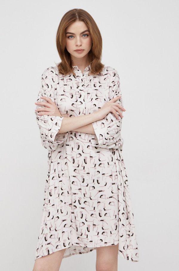 Sisley Haljina Sisley boja: bež, mini, oversize