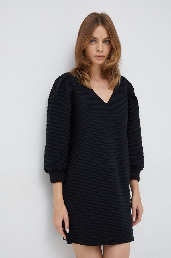 Sisley Haljina Sisley boja: crna, mini, ravna