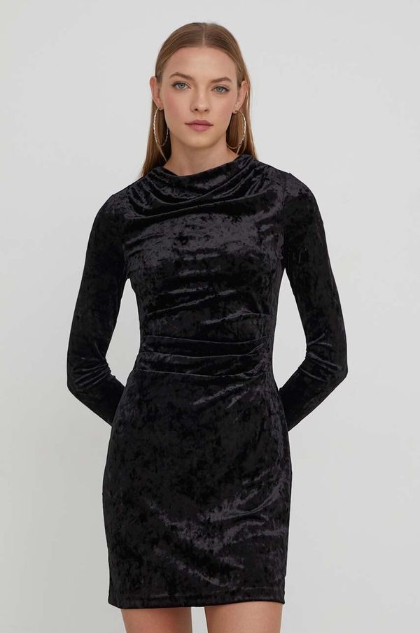 Superdry Haljina Superdry boja: crna, mini, uska