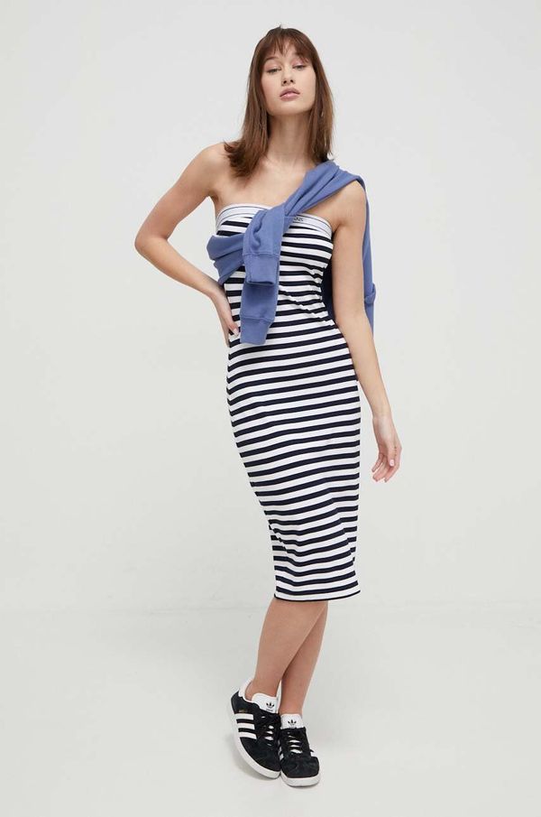 Tommy Jeans Haljina Tommy Jeans boja: tamno plava, mini, uska