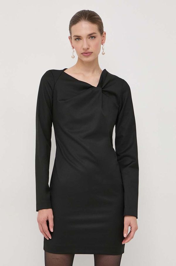 Trussardi Haljina Trussardi boja: crna, mini, ravna