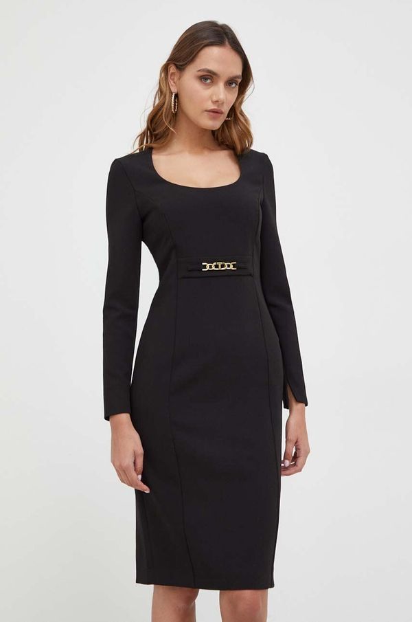 Twinset Haljina Twinset boja: crna, mini, uska