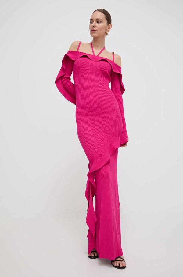 Versace Jeans Couture Haljina Versace Jeans Couture boja: ružičasta, maxi, uska