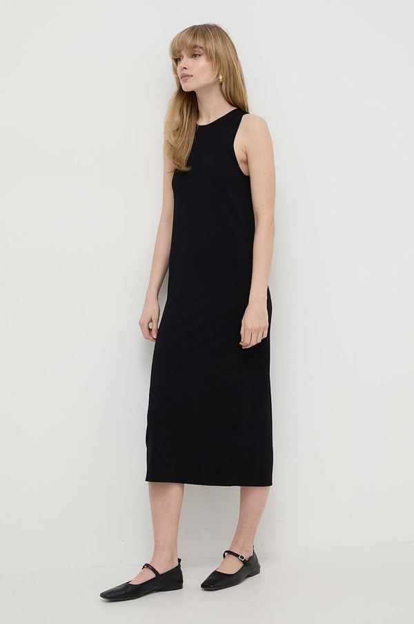 Weekend Max Mara Haljina Weekend Max Mara boja: crna, midi, ravna