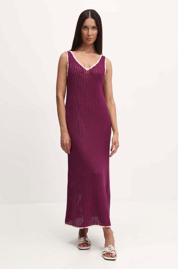Weekend Max Mara Haljina Weekend Max Mara boja: ljubičasta, maxi, širi se prema dolje, 2415321013600