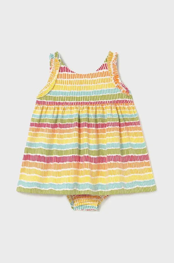 Mayoral Haljina za bebe Mayoral boja: žuta, mini, širi se prema dolje, 1925
