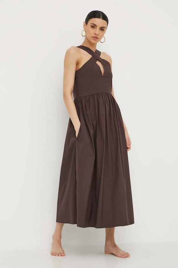 Max Mara Beachwear Haljina za plažu Max Mara Beachwear boja: smeđa