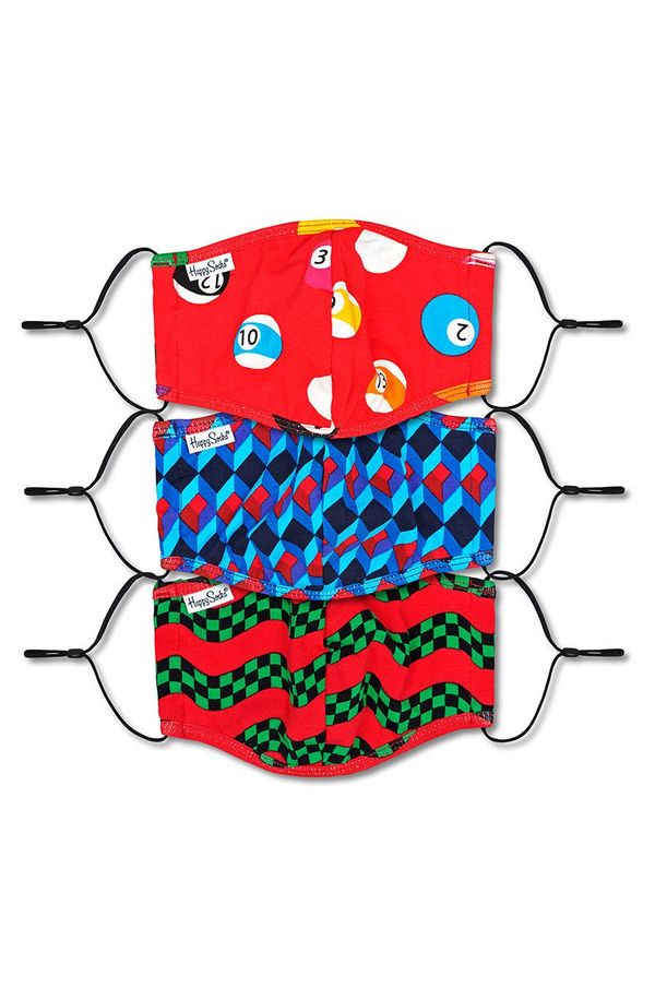 Happy Socks Happy Socks - Zaštitna maska za višekratnu uporabu (3-PACK)