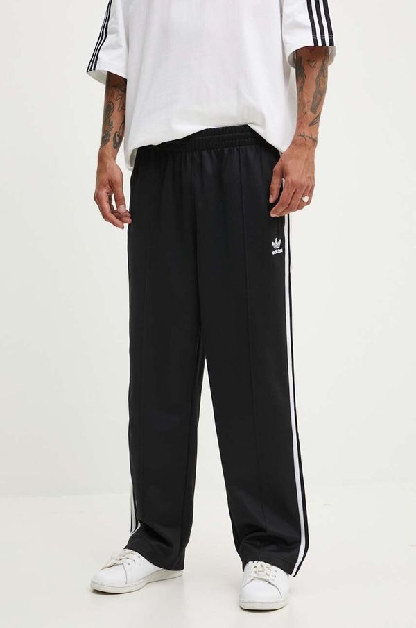 adidas Originals Hlače adidas Originals Adicolor Baggy Fit Firebird Pant za muškarce, boja: crna, ravni kroj, IZ4801