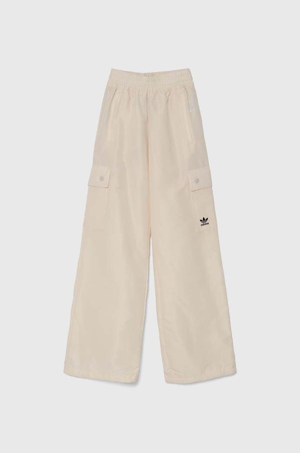 adidas Originals Hlače adidas Originals Essentials Woven Cargo za žene, boja: bež, bez uzorka, IX9970