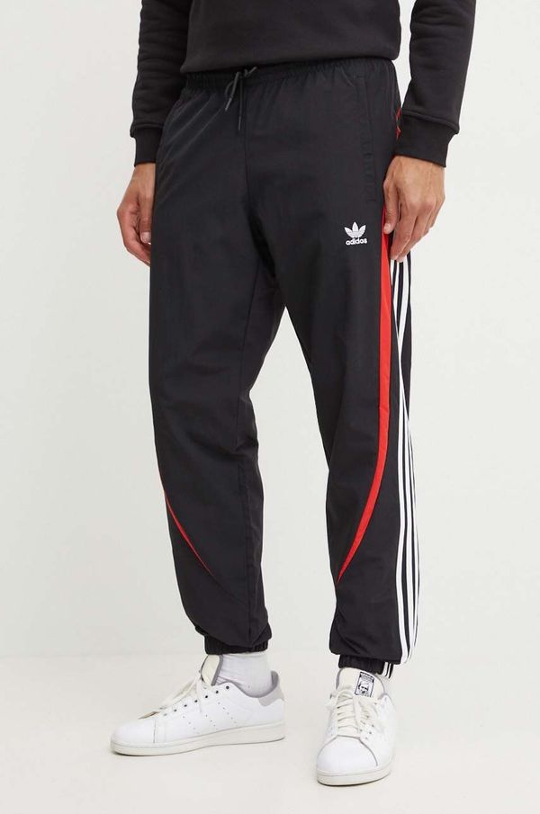 adidas Originals Hlače adidas Originals za muškarce, boja: crna, s uzorkom, IX9646