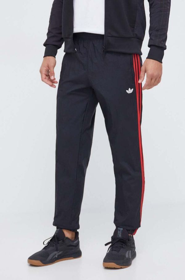 adidas Originals Hlače adidas Originals za muškarce, boja: crna, s uzorkom