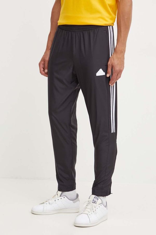 adidas Hlače adidas Tiro za muškarce, boja: crna, s aplikacijom, IX1348