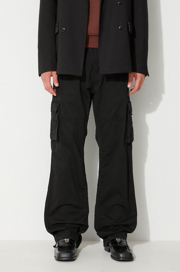 Alpha Industries Hlače Alpha Industries Jet za muškarce, boja: crna, ravni kroj, 101212.03-black