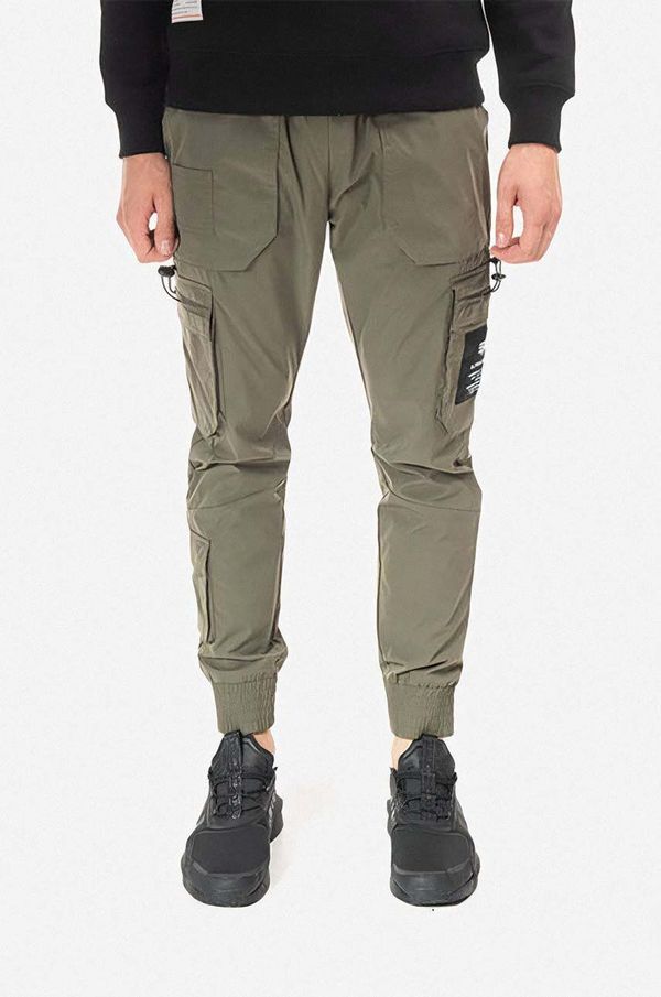 Alpha Industries Hlače Alpha Industries za muškarce, boja: zelena, cargo kroj, 108203.142-green