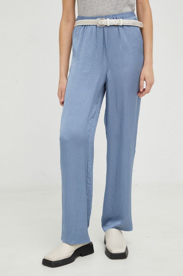 American Vintage Hlače American Vintage za žene, ravni kroj, visoki struk