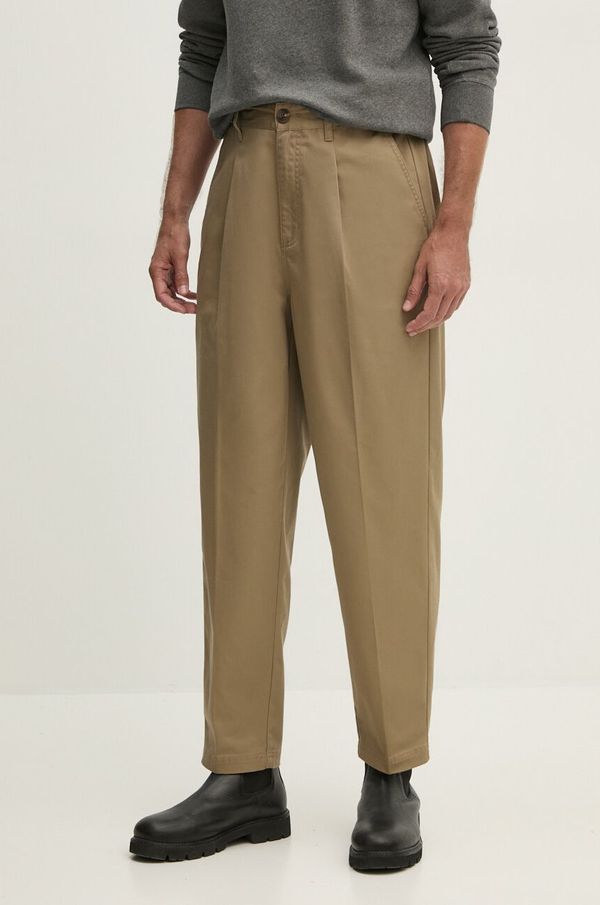 Barbour Hlače Barbour za muškarce, boja: bež, chinos kroj, MTR0751