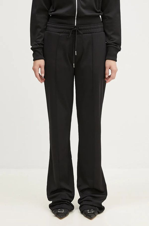 coperni Hlače Coperni Tracksuit Trousers za žene, boja: crna, ravni kroj, visoki struk, COPJS83567