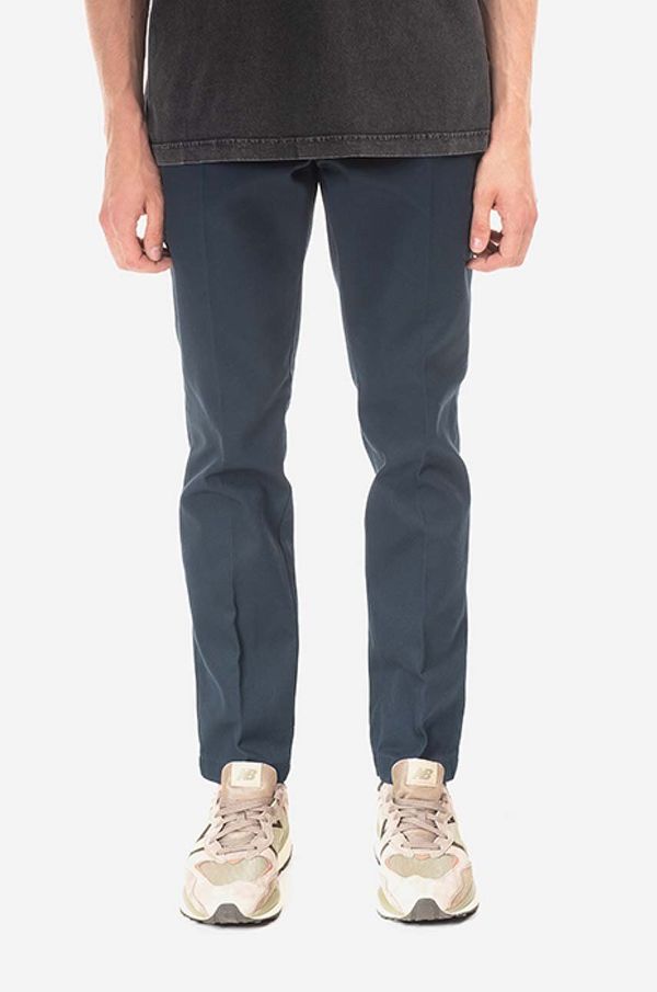 Dickies Hlače Dickies 874 Work Pant za muškarce, boja: tamno plava, uski kroj, DK0A4XK8DNX-navy