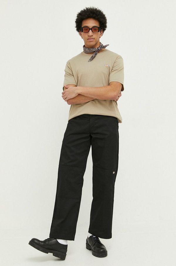Dickies Hlače Dickies za muškarce, boja: crna, ravni kroj, DK0A4XK3BLK1-BLACK