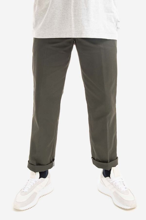 Dickies Hlače Dickies za muškarce, boja: zelena, ravni kroj, DK0A4XK6OGX-green