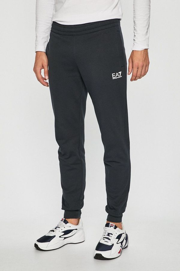EA7 Emporio Armani Hlače EA7 Emporio Armani za muškarce, boja: tamno plava