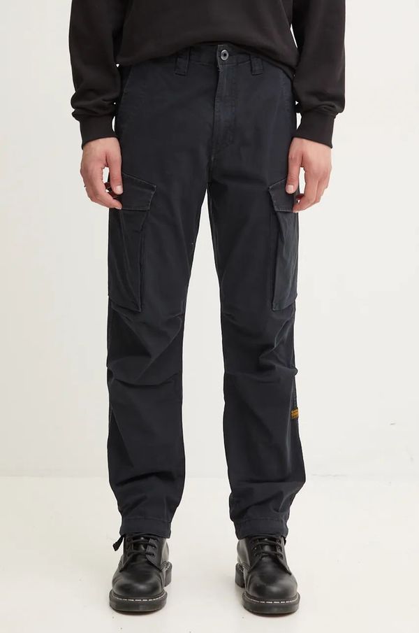 G-Star Raw Hlače G-Star Raw za muškarce, boja: crna, cargo kroj, D24309-D729