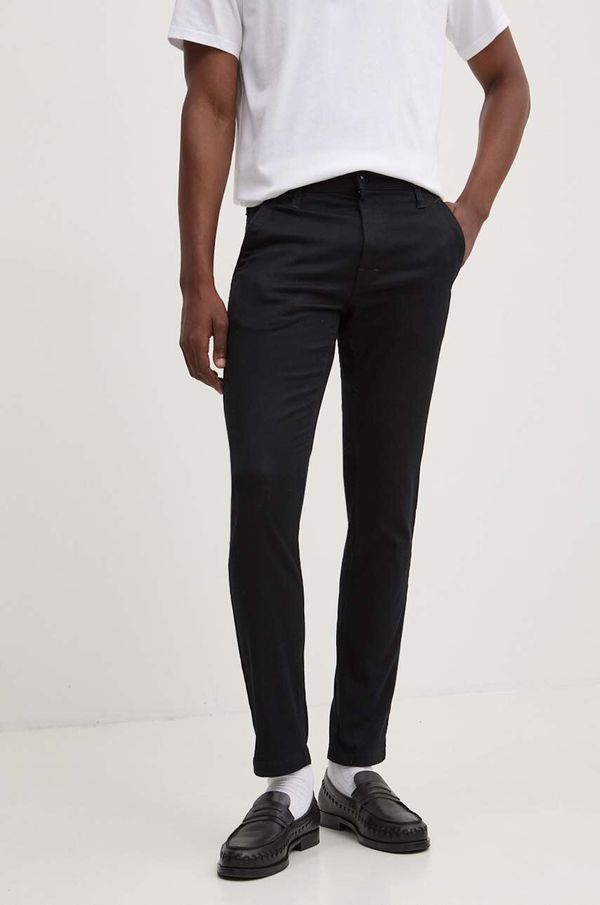 G-Star Raw Hlače G-Star Raw za muškarce, boja: crna, uski kroj, D25179-C105