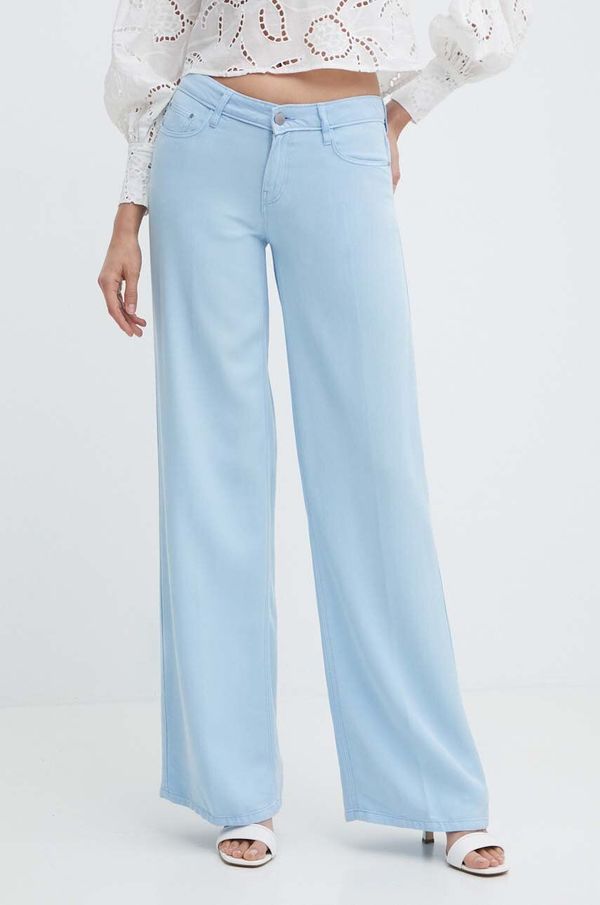 Guess Hlače Guess za žene, ravni kroj, visoki struk, W4GA96 WDP85