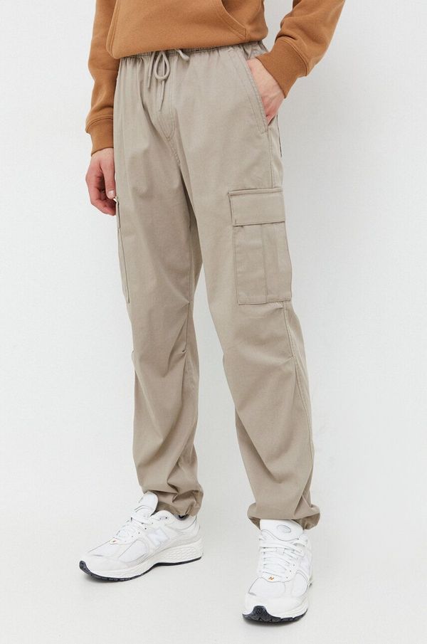 Hollister Co. Hlače Hollister Co. za muškarce, boja: bež, cargo kroj