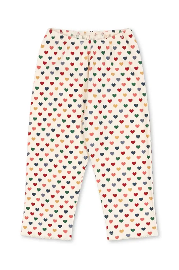 Konges Sløjd Hlače Konges Sløjd CHLEO PANTS OCS boja: bež, s uzorkom, KS102457
