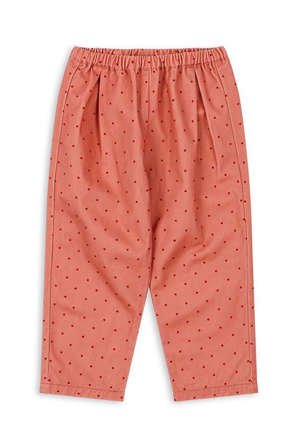 Konges Sløjd Hlače Konges Sløjd NOLA PANTS GOTS boja: ružičasta, s uzorkom, KS101636