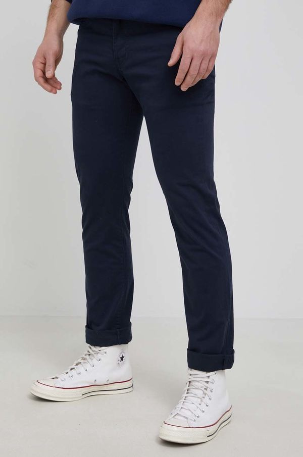 Levi's Hlače Levi's 511 za muškarce, boja: tamno plava, ravni kroj