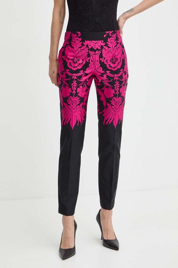 Luisa Spagnoli Hlače Luisa Spagnoli RUNWAY COLLECTION za žene, uski kroj, srednje visoki struk, 541151