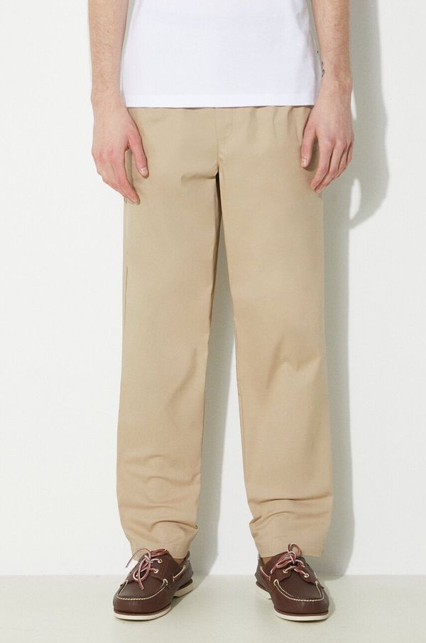 New Balance Hlače New Balance Twill Straight Pant 30" za muškarce, boja: bež, ravni kroj, MP41575SOT