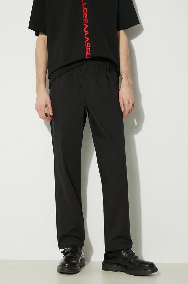 New Balance Hlače New Balance Twill Straight Pant 30" za muškarce, boja: crna, ravni kroj, MP41575BK