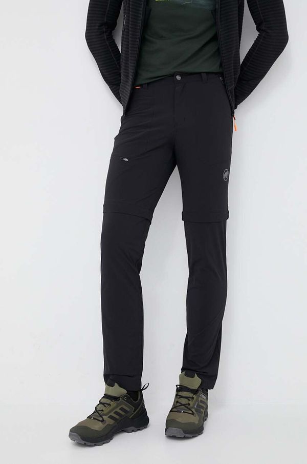 Mammut Hlače outdoor Mammut Runbold Zip Off boja: crna