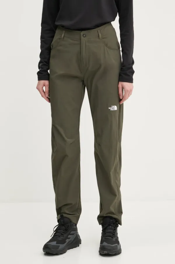 The North Face Hlače outdoor The North Face Exploration boja: zelena, NF0A8BR721L1