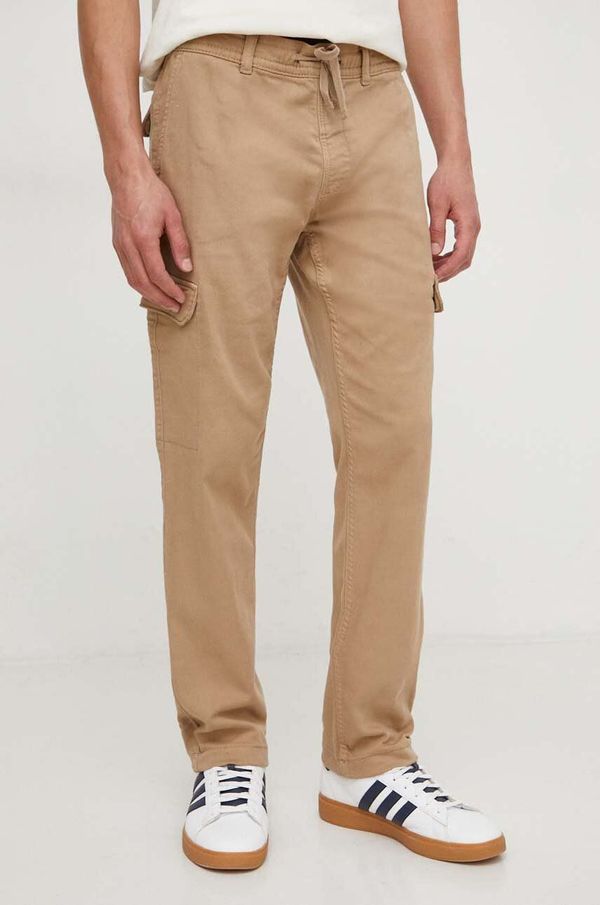 Pepe Jeans Hlače Pepe Jeans GYMDIGO CARGO PANT za muškarce, boja: bež, uski kroj, PM211652