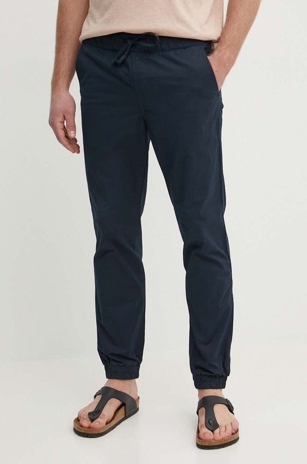 Pepe Jeans Hlače Pepe Jeans PULL ON CUFFED SMART PANTS za muškarce, boja: tamno plava, uski kroj, PM211687
