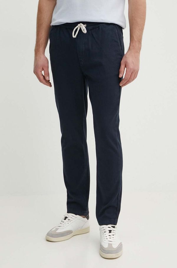 Pepe Jeans Hlače Pepe Jeans za muškarce, boja: tamno plava, chinos kroj